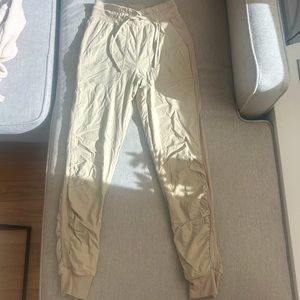 Never Worn LuLuLemon tan jogger pants
